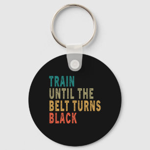 Trein tot de gordel zwart wordt, schamele Vintage Sleutelhanger