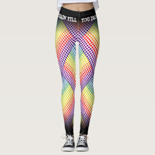 Trein tot je regenboog laat vallen/zwart leggings