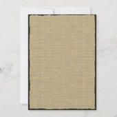 Trein Trestel Rustieke Bruiloft Kaart (Achterkant)