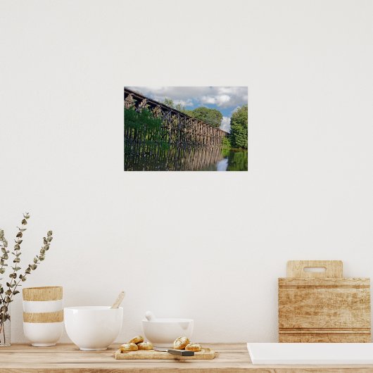 Trein Trestle Poster (Keuken)