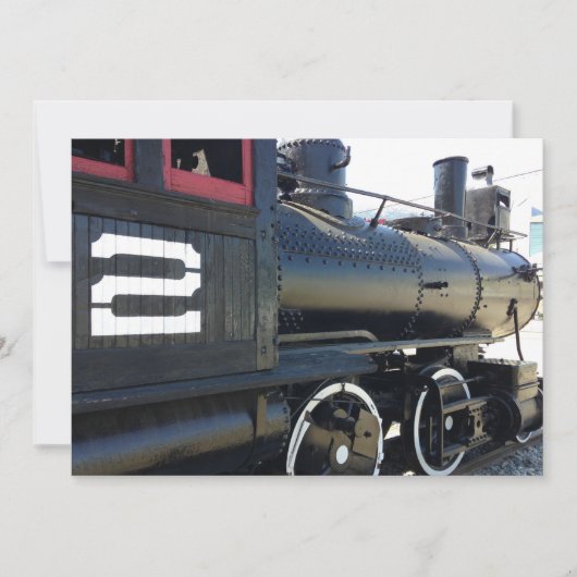 Trein, tweede verjaardag kaart (Voorkant)