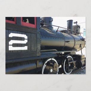 Trein, tweede verjaardag kaart