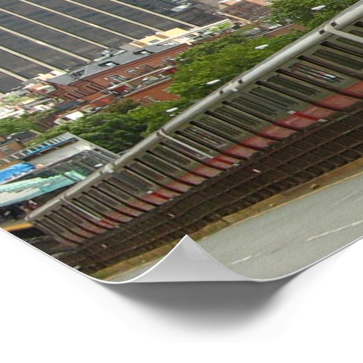 Trein uit Boston Poster (Hoek)