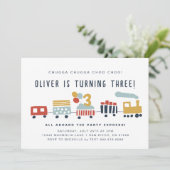 Trein uitnodigen · Chugga Chugga Choo Choo · 3 jaa Kaart (Staand voorkant)