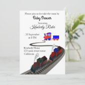 Trein Uitnodiging (Staand voorkant)