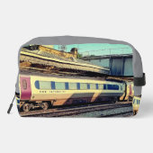 Trein van Beige en Maroon Toilettasje (Achterkant)