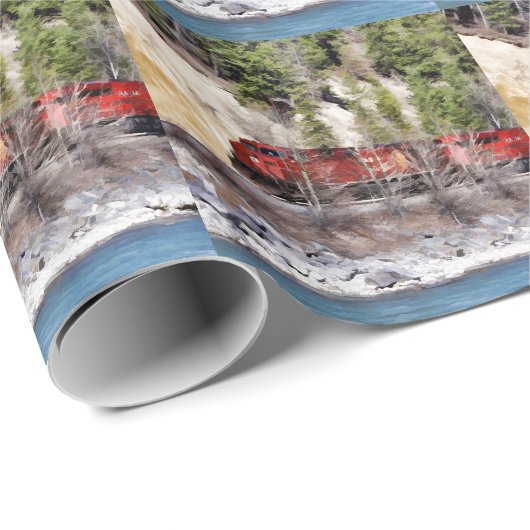 Trein van de Rockies Cadeaupapier (Rol Hoek)