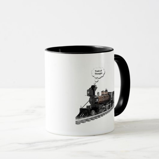 Trein van denken mok (Voorkant rechts)