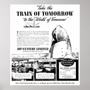Trein van morgen - centrale spoorweg van New York Poster