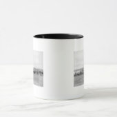 Trein van Oxen en Wagons, voorgelost voor zwarte h Mok (Midden)