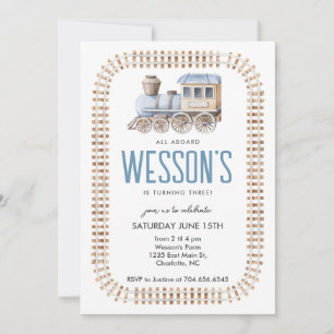 Trein Verjaardag, allen aan boord Verjaardag uitno Kaart