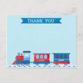 Trein Verjaardag Bedankt Opmerking Kaart (Voorkant)