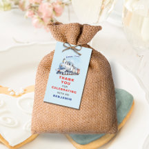 Trein Verjaardag Bedankt Tag Stickers Cadeau Tag