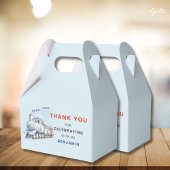 Trein Verjaardag Gable Box / Favor Box Chugga Chug Bedankdoosjes