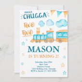 Trein Verjaardag Nodig Chugga Chugga Twee Twee Kaart (Voorkant)