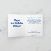 Trein verjaardag schattige teddybeer rijden speelg kaart (Binnen)