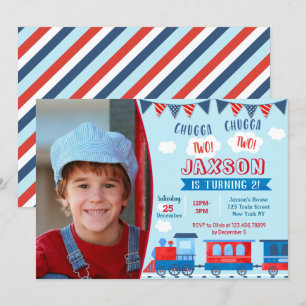 Trein Verjaardag Uitnodigingen