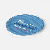 Trein verjaardagsfeestje bord (Gekanteld)