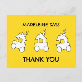 Trein Verjaardagsfeestje Briefkaart