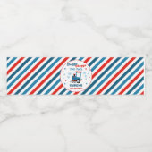 Trein Verjaardagsfeestje Decor Chugga Chugga Twee Waterfles Etiket (Enkel label)