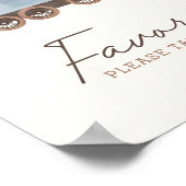  Trein Verjaardagsfeestje Favorieten Sign Poster (Hoek)