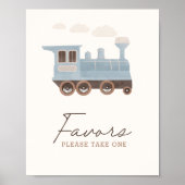  Trein Verjaardagsfeestje Favorieten Sign Poster (Voorkant)