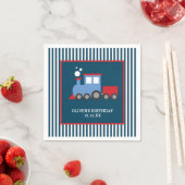 Trein verjaardagsfeestje servet (Insitu)