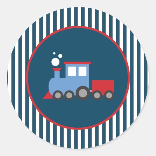 Trein verjaardagsfeestje Stickers (Voorkant)