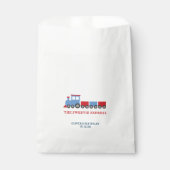 Trein verjaardagsfeestje Sweet Bags Bedankzakje (Voorkant)