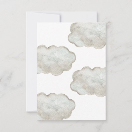 Trein verjaardagsuitnodiging jongens kaart (Achterkant)