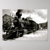 Trein verlaat station poster (Voorkant)