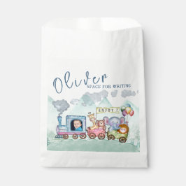 Trein Vervoer Verjaardag Waterverf foto Bedankzakje