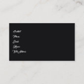 Trein volgt zonsondergang landschap pad visitekaartje (Achterkant)