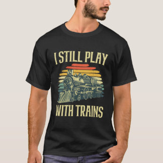 Trein voor de machinist van de locomotieftrein t-shirt