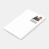 Trein voor terug naar school leren cartoons post-it® notes (Schuin)