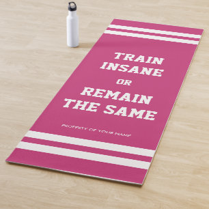 Trein waanzinnig of blijft dezelfde gepersonalisee yogamat
