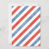 Trein Water Kleur Verjaardag Uitnodiging (Achterkant)