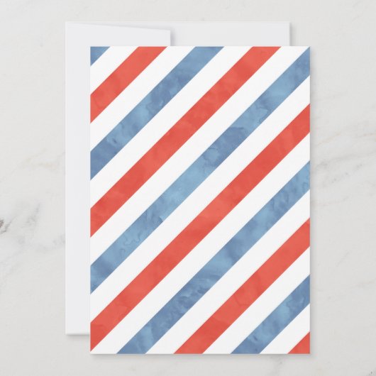 Trein Water Kleur Verjaardag Uitnodiging (Achterkant)