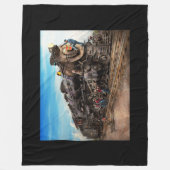 Trein - Werken aan de spoorweg 1930 Fleece Deken (Voorkant)