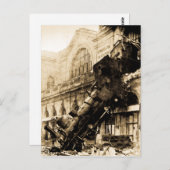 Trein Wreck te Montparnasse 1895  Briefkaart (Voorkant / Achterkant)