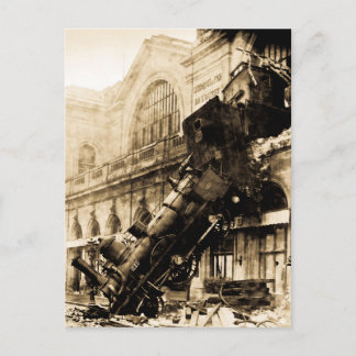 Trein Wreck te Montparnasse 1895  Briefkaart