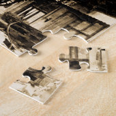 Trein Wreck te Montparnasse 1895 Legpuzzel (Zijkant)