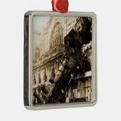 Trein Wreck te Montparnasse 1895  Metalen Ornament (Rechts)