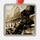 Trein Wreck te Montparnasse 1895  Metalen Ornament (Voorkant)