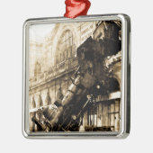 Trein Wreck te Montparnasse 1895  Metalen Ornament (Links)