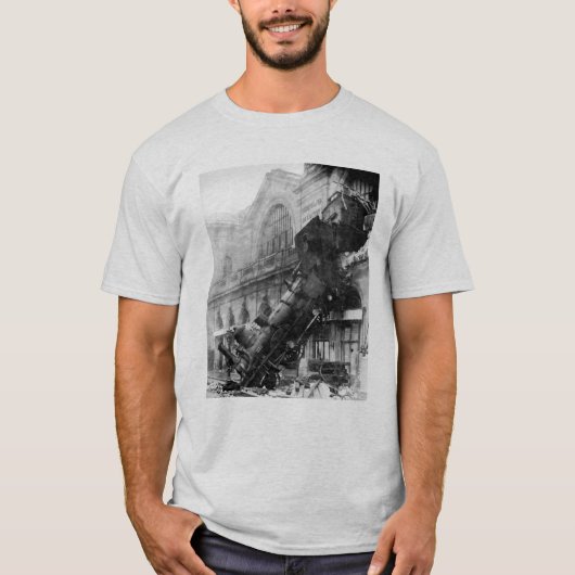 Trein Wreck te Montparnasse (1895) T-shirt (Voorkant)