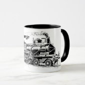 trein zwart wit mok (Voorkant rechts)