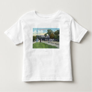 Treinaankomst bij Boyes Hot Springs Kinder Shirts