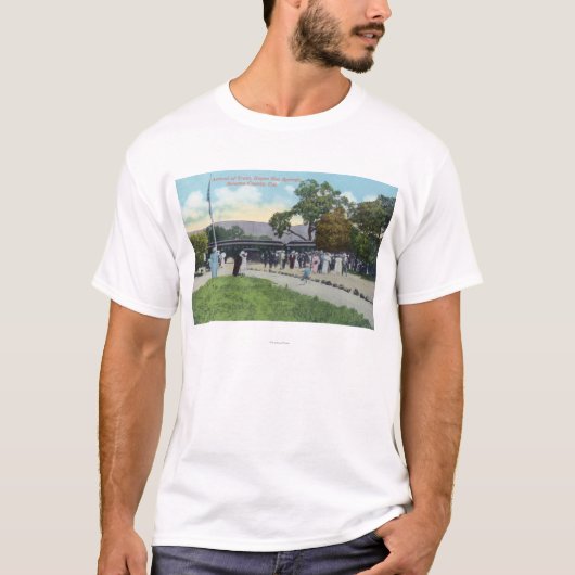 Treinaankomst bij Boyes Hot Springs T-shirt (Voorkant)