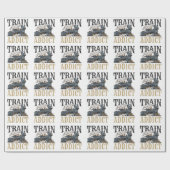 Treinadviseur model spoorweg baanbreker cadeaupapier (Vlak)